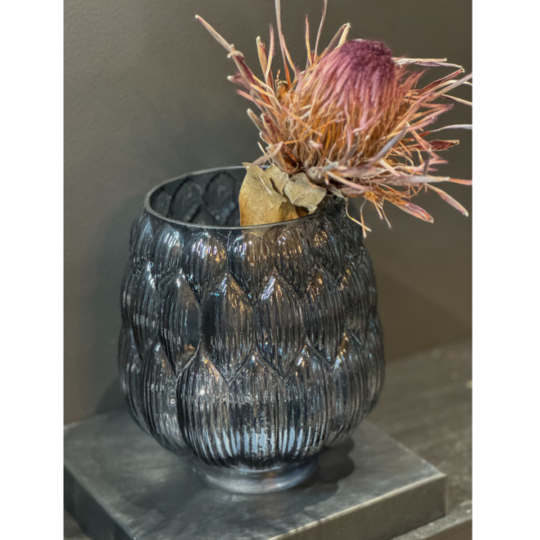Blue Glass Vase - Image 2