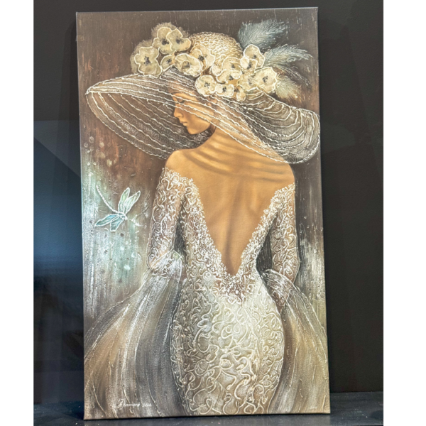 Painting “Lady with dragonfly 2” - Image 3