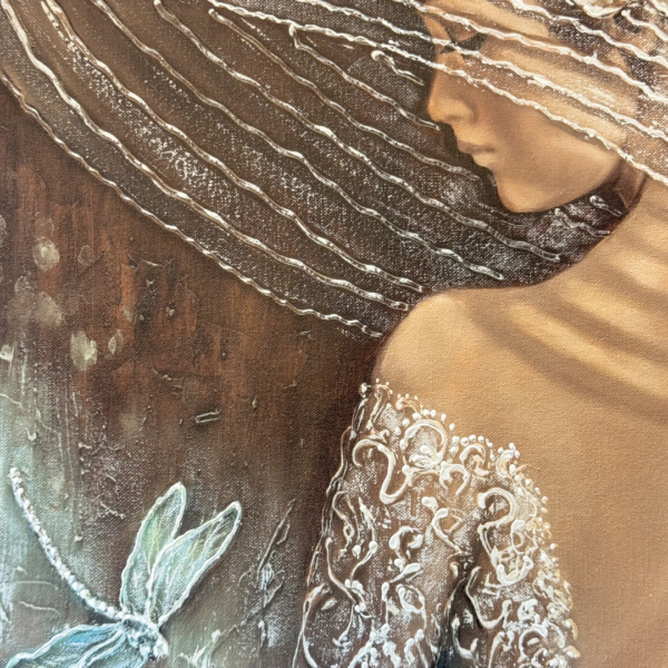 Painting “Lady with dragonfly 2”