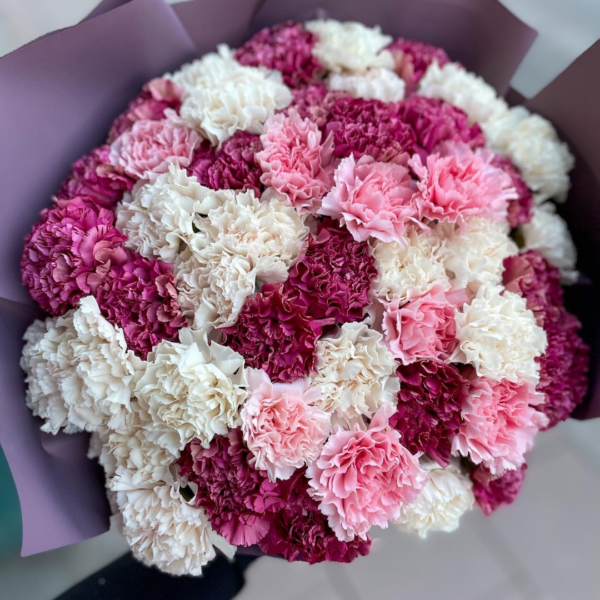 Mixed Carnations Bouquet - Image 2