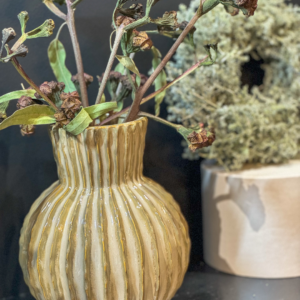 Cream Ceramic Vase