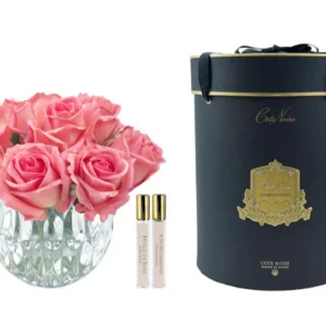 Cote Noire Luxury Round 13 Rose Bud Bouquet - Peach