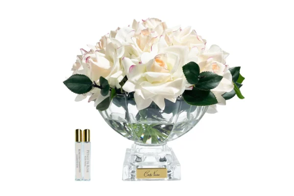 ** NEW ** Cote Noire Luxury Centrepiece French Rose Bouquet - Pink Blush & Gold badge