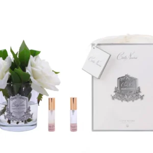 Cote Noire Perfumed Ivory English Rose - Clear Glass