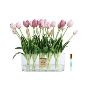 OVAL PINK TULIPS