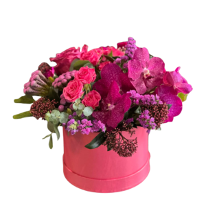 pink flower box