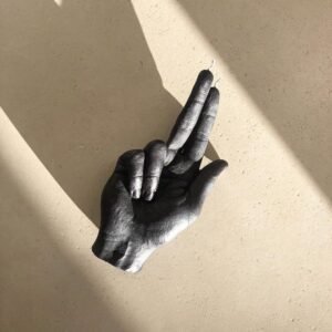 Candle "Gun Fingers" (Black)