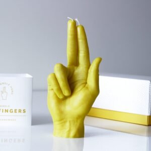 Candle "Gun Fingers" (Yellow)