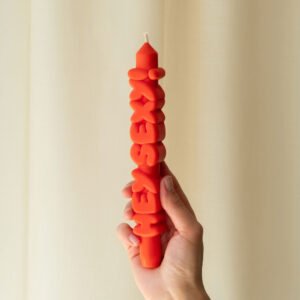 Taper Candle HEY SEXY! (Orange)