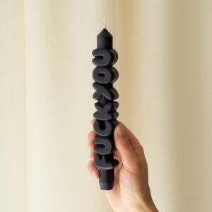 Taper Candle F*UCK YOU (Black)