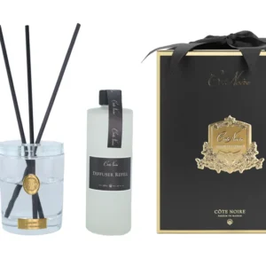 Cote Noire - 200ml CHARENTE ROSE - Crystal Glass Diffuser with