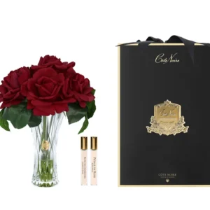 Cote Noire - Perfumed Charente Seven Rose in crystal glass