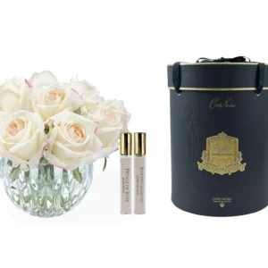 Cote Noire - Perfumed  Luxury Round Bouquet - Blush Rose Buds